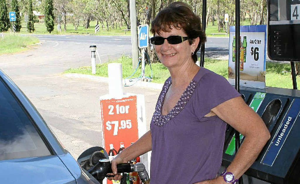 CHEAP BUY: Wendy Cullen said Warwick was the place to go if you want cheap fuel. CHEAP BUY: Wendy Cullen said Warwick was the place to go if you want cheap fuel.